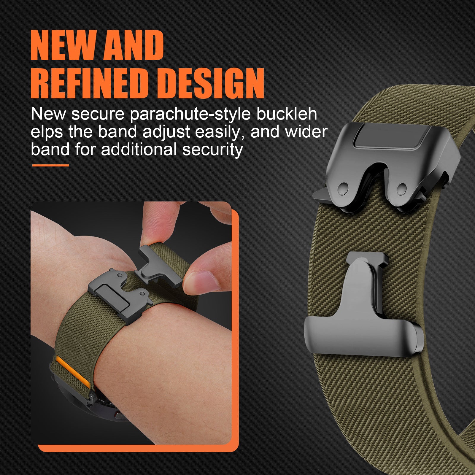 StrapX | Stretch Sport Nylonrem til Fenix Garmin-ur
