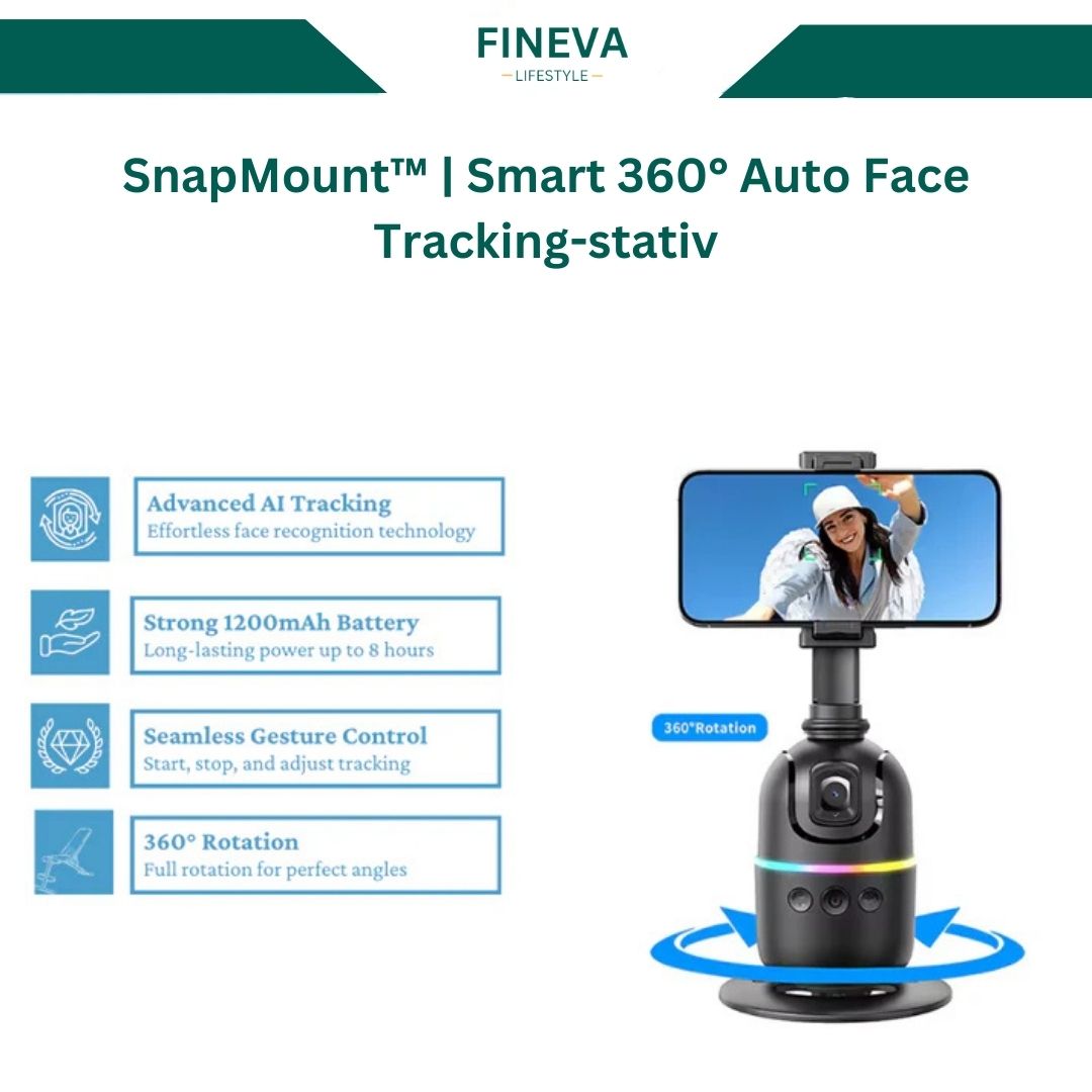 SnapMount™ | Smart 360° Auto Face Tracking-stativ