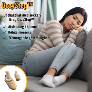 CozyStep™ | Behagelige, varme, skridsikre vintertøfler