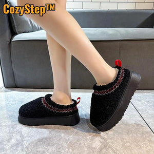 CozyStep™ | Behagelige, varme, skridsikre vintertøfler
