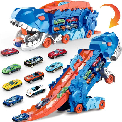 DinoTrack™ | Dinosaur-transformator med glidebaner og biler