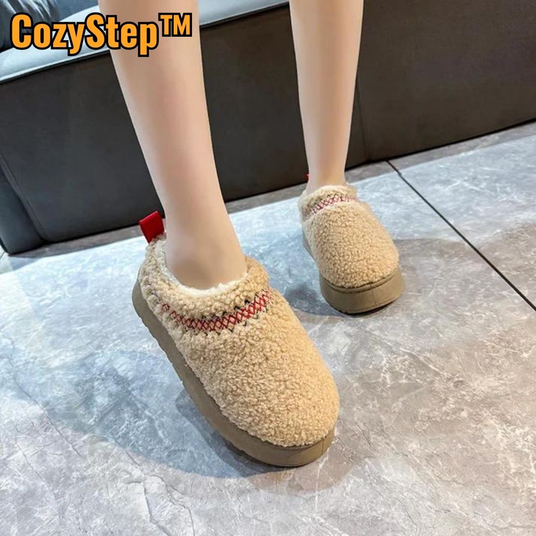 CozyStep™ | Behagelige, varme, skridsikre vintertøfler