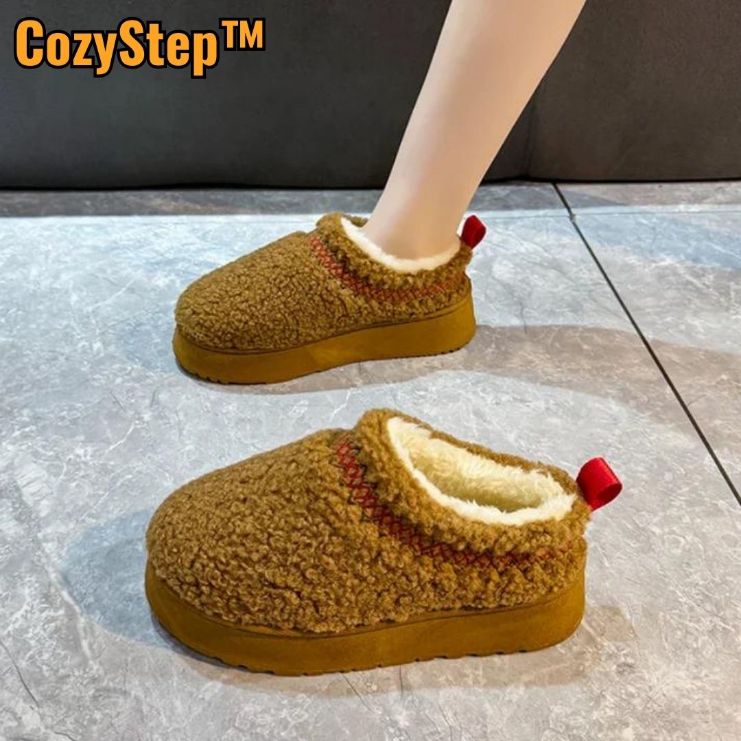 CozyStep™ | Behagelige, varme, skridsikre vintertøfler