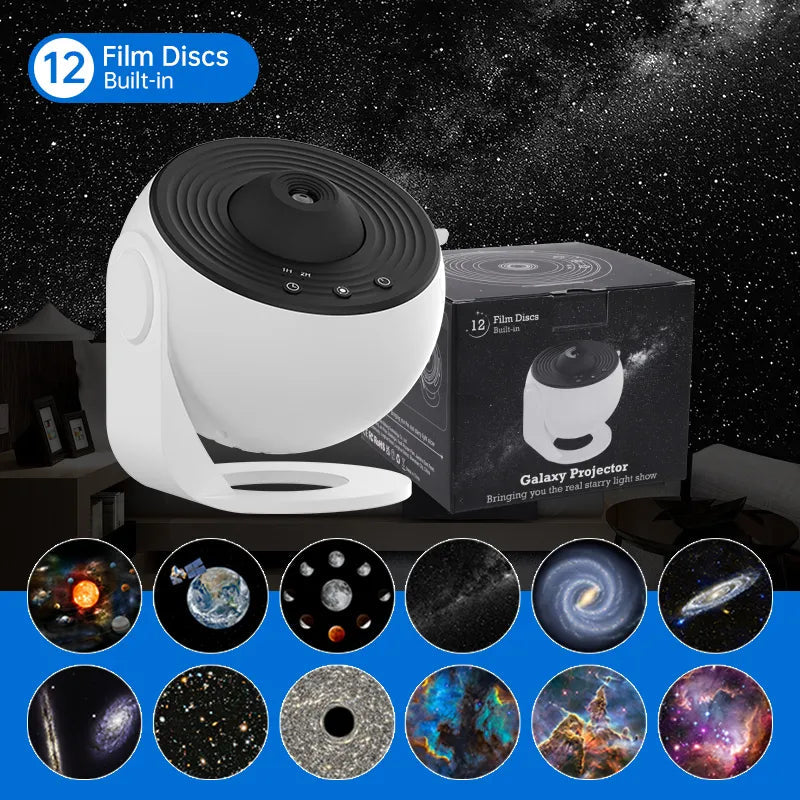 SkyLight™ Projector | 360 graders rumprojektor med 12 forskellige projektioner