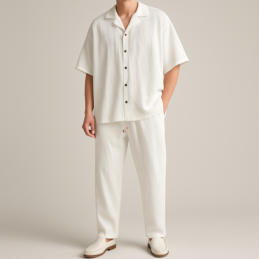Hansen - Oversized sæt i linned