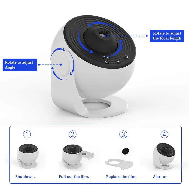 SkyLight™ Projector | 360 graders rumprojektor med 12 forskellige projektioner