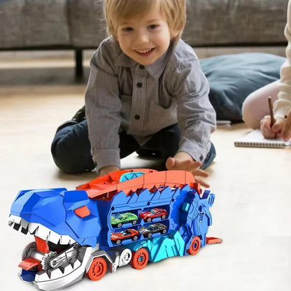 DinoTrack™ | Dinosaur-transformator med glidebaner og biler